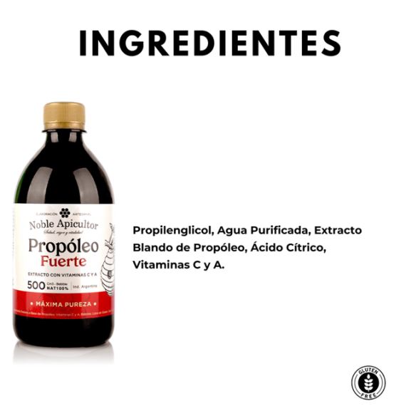 Propóleo Fuerte Bebible Máxima Pureza 500ml Noble Apicultor