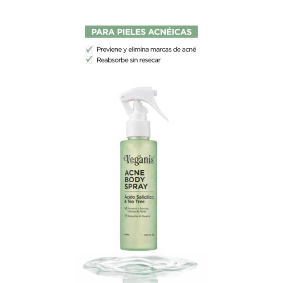 Spray Corporal Acné Salicílico & Tea Tree 150ml Veganis