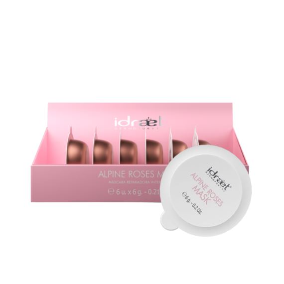 Pack X6 Máscaras Reparadoras Alpine Roses Mask 6g Idraet