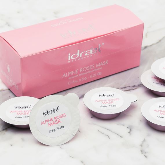 Pack X6 Máscaras Reparadoras Alpine Roses Mask 6g Idraet