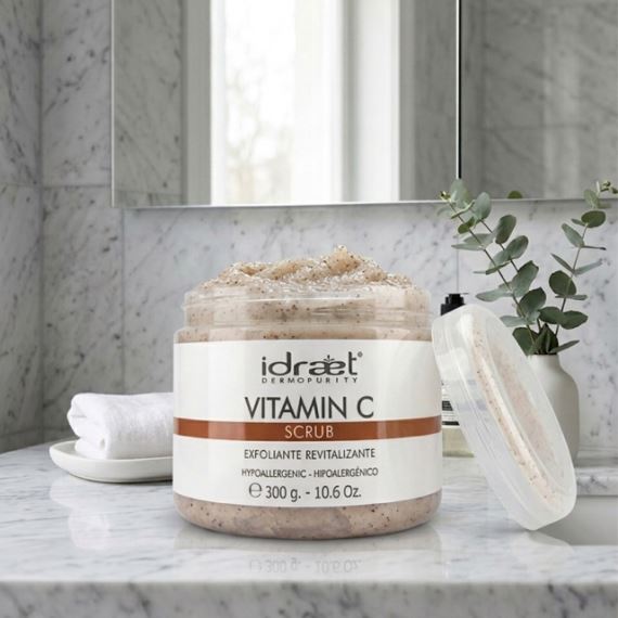 Exfoliante Facial Vitamina C Scrub Revitalizante 300g Idraet