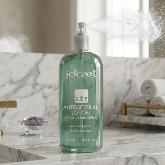 Loción Facial Antibacterial Aloe Vera Piel Sensible 500ml Idraet