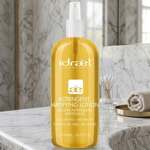 Loción Facial Astringente Matificante Piel Grasa 500ml Idraet