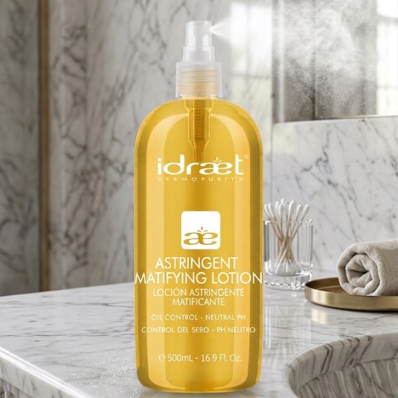 Loción Facial Astringente Matificante Piel Grasa 500ml Idraet