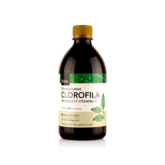 Clorofila Bebible Detox Vitamina C Menta 500ml Natier