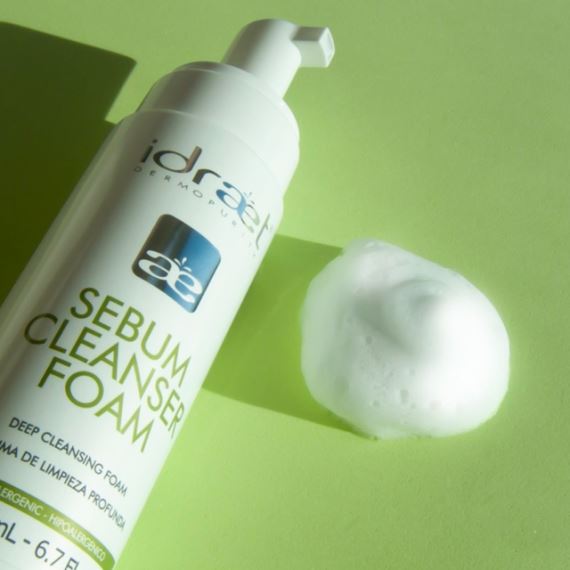 Espuma de Limpieza Facial + Lápiz Secativo Acné Sebum Idraet