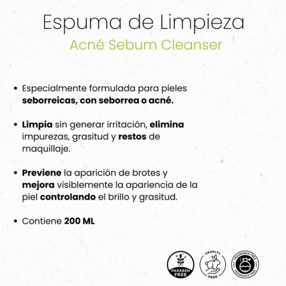 Espuma de Limpieza Facial + Lápiz Secativo Acné Sebum Idraet