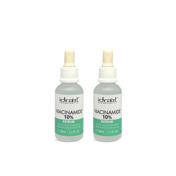 Pack Serum Facial Niacinamida Todo Tipo de Piel X2 Unidades Idraet