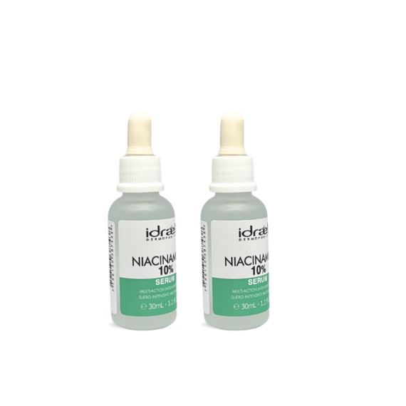 Pack Serum Facial Niacinamida Todo Tipo de Piel X2 Unidades Idraet